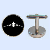 Bassin and Brown Rower Cufflinks - Black and White