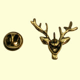 Bassin and Brown Stag Vintage Bronze Lapel Pin