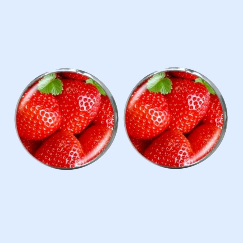 Bassin and Brown Strawberry Cufflinks - Red