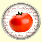 Bassin and Brown Tomato Fruit Jacket Lapel Pin