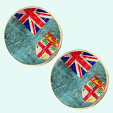 Bassin and Brown Union and St Georges Faded Flag - Red, White and Blue