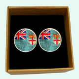 Bassin and Brown Union and St Georges Faded Flag - Red, White and Blue