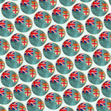 Bassin and Brown Union and St Georges Faded Flag - Red, White and Blue