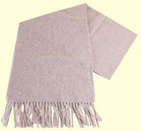 Bassin and Brown - Plain - 100% Wool - Mens Scarf - Design Veal - Beige