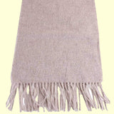 Bassin and Brown - Plain - 100% Wool - Mens Scarf - Design Veal - Beige