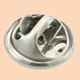 Bassin and Brown Vinyl Disc Lapel Pin - Orange.Black