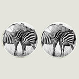 Bassin and Brown Zebra Cufflinks - Black and White