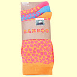 Bassin and Brown Women’s Abstract Print Three-Pack Bamboo Socks - Assorted Colours