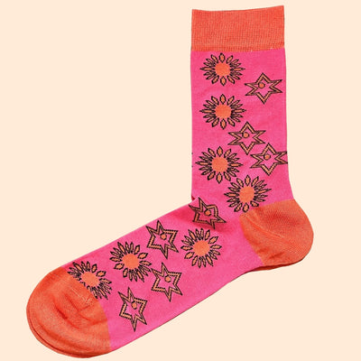 Bassin And Brown Bamboo Socks Three Pack- Starflash Designs and Multi Colours
