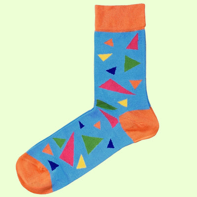 Bassin And Brown Three Pairs of Bamboo Socks Pack - Geometric Shapes and Multi Colours