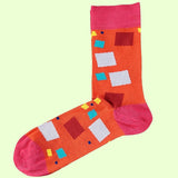 Bassin And Brown Three Pairs of Bamboo Socks Pack - Geometric Shapes and Multi Colours