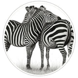 Bassin and Brown Zebra Cufflinks - Black and White