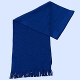 Bassin and Brown Bedser Plain Wool Scarf - Royal Blue