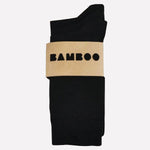 Bassin and Brown Three Pack 100% Bamboo Plain Black Socks