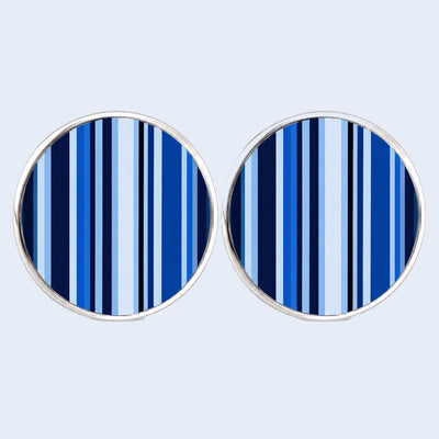 Bassin and Brown Blue Multi Stripe Cufflinks