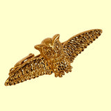 Bassin and Brown Gold Owl Tie Bar