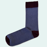 Bassin and Brown Men’s 3-Pack Bamboo Socks with Contrasting Heels & Toes – Bottle Green, Navy & Smoke Grey