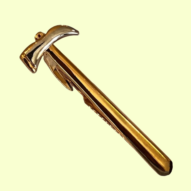 Bassin and Brown Gold and Silver Hammer Tie Bar