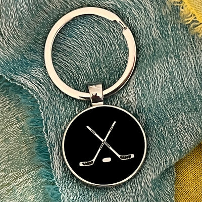 Bassin and Brown Knights Templar Keyring - Grey, Blue And Red