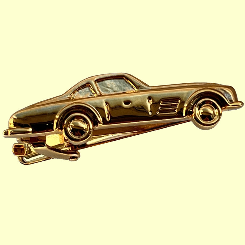 Bassin and Brown Motor Car Tie Bar - Gold