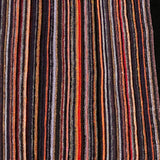 Bassin and Brown Simpson Multi‑Stripe Wool Scarf – Orange, Brown & Grey Detailing