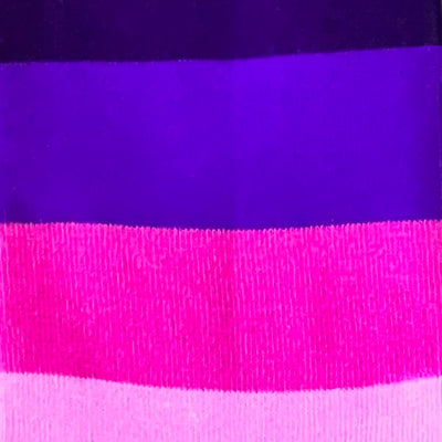 Bassin and Brown Pink Wystan Multi Stripe Socks - Fuchsia, Black, Purple and Mauve