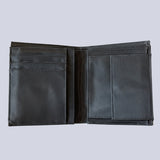 Bassin and Brown Red Phoenix and Dragon Batik Art Bi-Fold Wallet