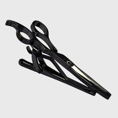 Bassin and Brown Black Scissors Tie Bar – Precision in Profile