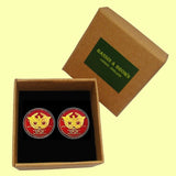 Bassin and Brown SPQR - The Senate and People Of Rome Cufflinks - Wine and Gold
