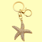 Bassin and Brown Gold Starfish Keyring – A Touch of Coastal Sophistication