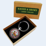 Bassin and Brown Sigillum Militum Knights Templar Keyring - Blue, Red, Brown and White