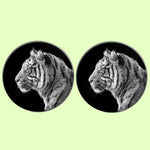 Bassin and Brown Tiger Cufflinks - Black and Grey