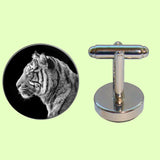 Bassin and Brown Tiger Cufflinks - Black and Grey