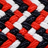 Bassin And Brown Calstock Triple Stripe Woven Elasticated Belt - Red, White and Black