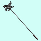 Bassin and Brown Winged Unicorn Jacket Lapel Pin – Gunmetal Black