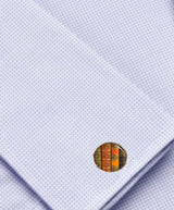 Bassin and Brown Books Cufflinks - Brown, Wine and Khaki