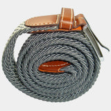 Chevron Grey Woven Belt