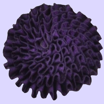 Bassin and Brown Purple Chrysanthemum Flower Jacket Lapel Pin
