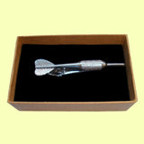 Bassin and Brown Darts Arrow Silver Tie Bar