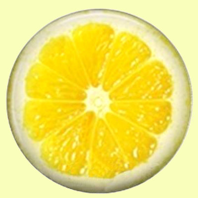 Bassin and Brown Lemon Lapel Pin - Yellow