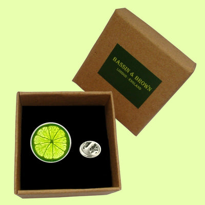 Bassin and Brown Lime Jacket Lapel Pin