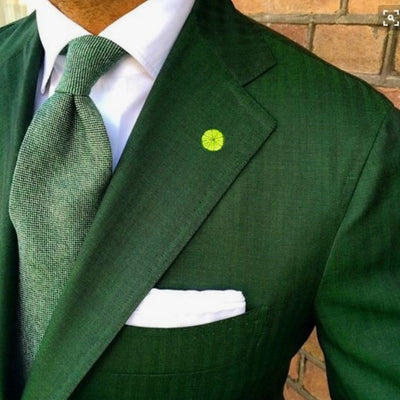 Bassin and Brown Lime Jacket Lapel Pin