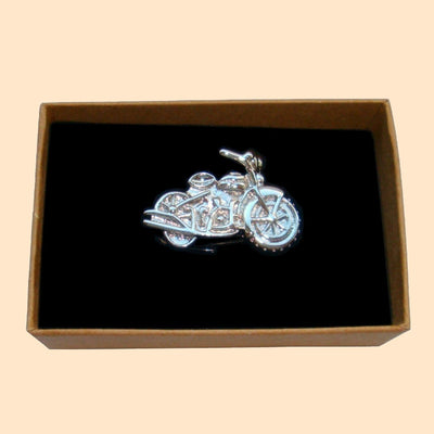 Bassin and Brown Silver Motorbike Tie Bar
