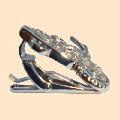 Bassin and Brown Silver Motorbike Tie Bar