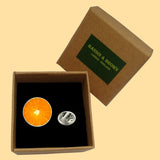 Bassin and Brown Orange Fruit Jacket Lapel Pin