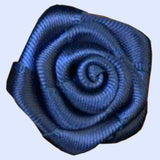 Bassin and Brown Rose Navy Jacket Lapel Pin