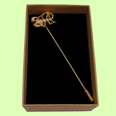 Bassin and Brown Gold Scorpion Jacket Lapel Pin
