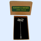 Bassin and Brown Silver Scorpion Jacket Lapel Pin