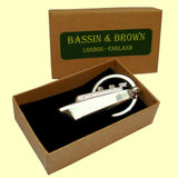 Bassin and Brown Silver Ship Keyring
