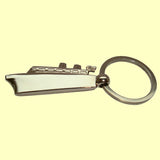 Bassin and Brown Silver Ship Keyring
